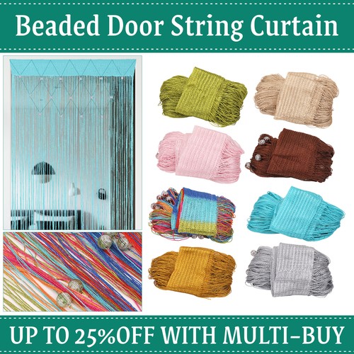 String curtain beaded hanging - string,