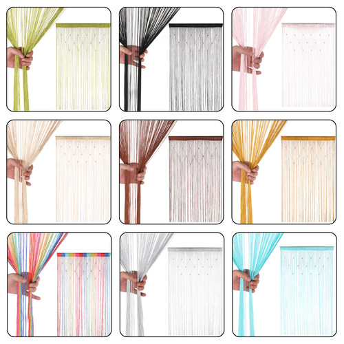 String curtain panels door - curtain,