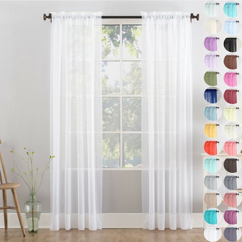 Pair high quality voile - pair,