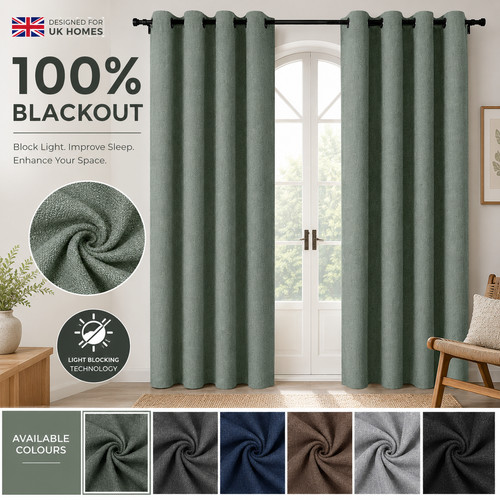 2pcs blackout curtains eyelet - 2pcs,