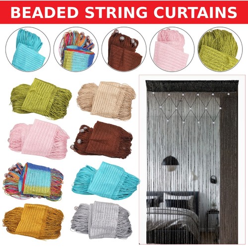 Beaded string curtain - beaded,