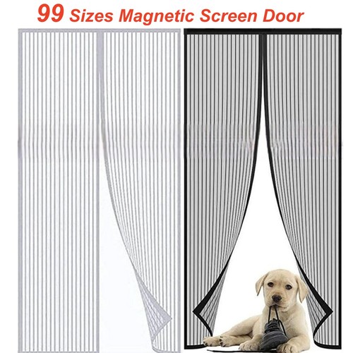 Sizes magnetic screen door - screen,