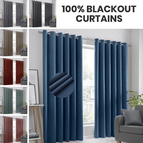 100 blackout eyelet curtains - blackout,