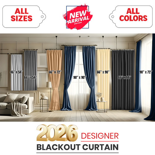 2pcs premium blackout curtains - premium,
