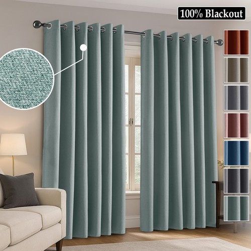 Thick eyelet blackout curtains - thick,
