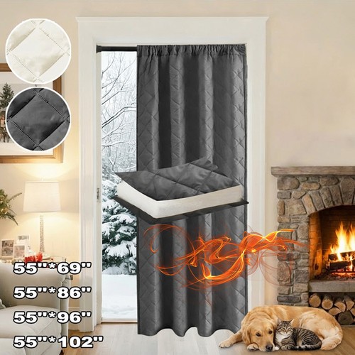 Winter quilted curtains - quilted,