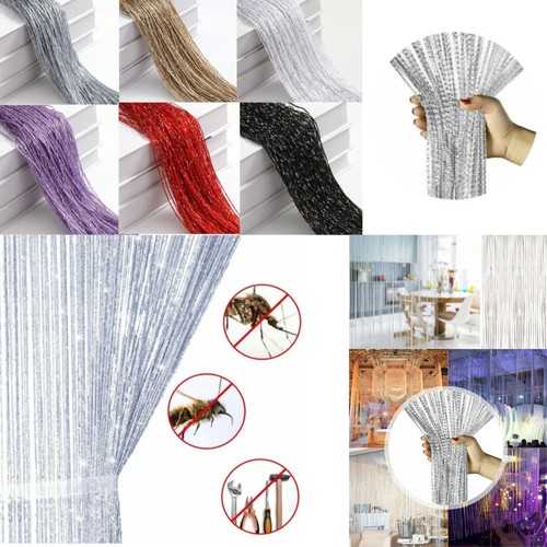 String curtain panels door fly - string,